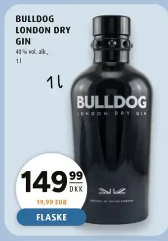Scandinavian Park Bulldog London dry gin tilbud