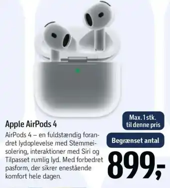 Føtex Apple AirPods 4 tilbud