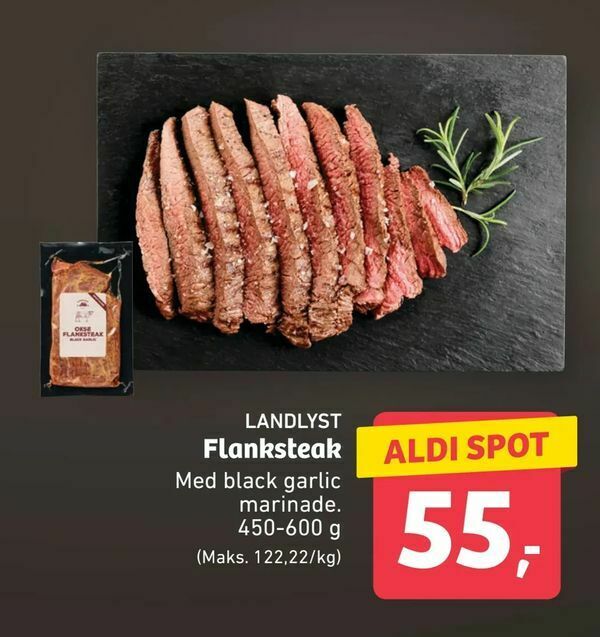 Flanksteak tilbud hos ALDI