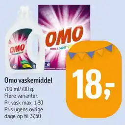 Føtex Omo vaskemiddel tilbud