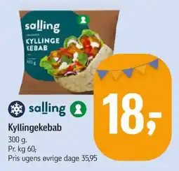 Føtex Salling Kyllingekebab tilbud
