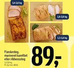 Føtex Flæskesteg, marineret kamfilet eller ribbenssteg tilbud