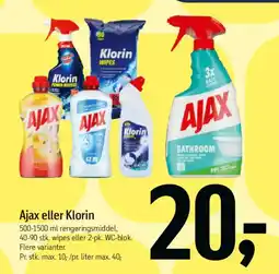Føtex Ajax eller Klorin tilbud