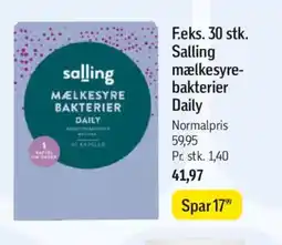 Føtex F.eks. 30 stk. Salling mælkesyre- bakterier Daily tilbud