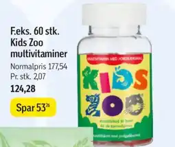 Føtex F.eks. 60 stk. Kids Zoo multivitaminer tilbud