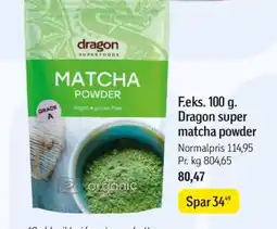 Føtex F.eks. Dragon super matcha powder tilbud