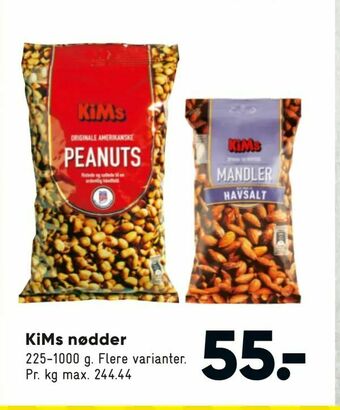 Bilka KiMs nødder tilbud