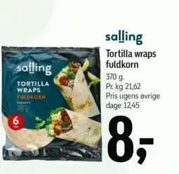 Føtex Salling Tortilla wraps fuldkorn tilbud