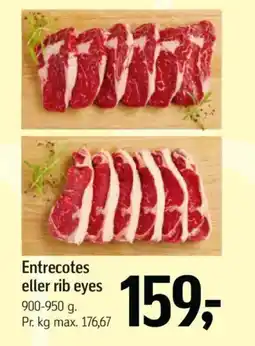 Føtex Entrecotes eller rib eyes tilbud