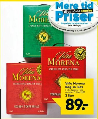 Bilka Viña Morena Bag-in-Box tilbud