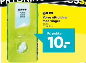Bilka Vores ultra bind med vinger tilbud