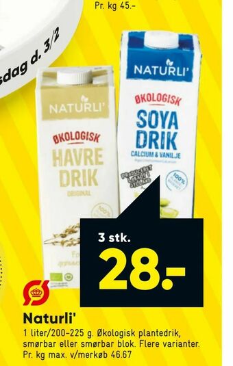 Bilka Naturli' tilbud