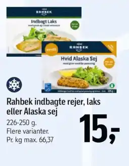 Føtex Rahbek indbagte rejer, laks eller Alaska sej tilbud