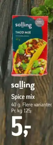 Føtex salling Spice mix tilbud