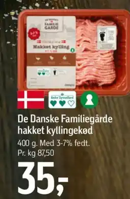 Føtex De Danske Familiegårde hakket kyllingekød tilbud