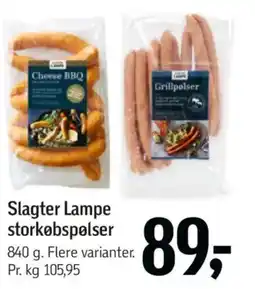 Føtex Slagter Lampe storkøbspølser tilbud