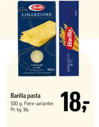 Føtex Barilla pasta tilbud