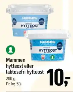 Føtex Mammen hytteost eller laktosefri hytteost tilbud