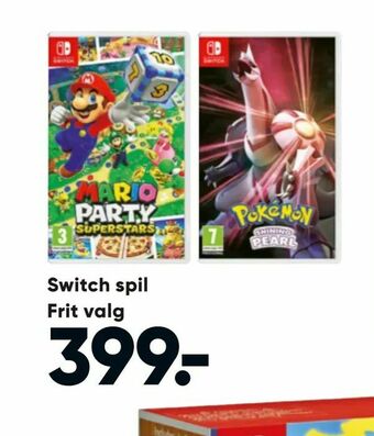 Bilka Switch spil tilbud