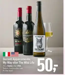 Føtex Deconti Appassimento, My Way eller The Wild Life tilbud