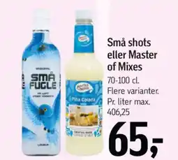 Føtex Små shots eller Master of Mixes tilbud