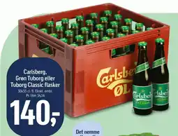 Føtex Carlsberg, Grøn Tuborg eller Tuborg Classic flasker tilbud