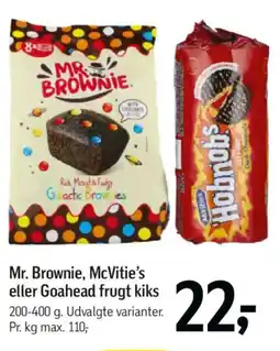 Føtex Mr. Brownie, McVitie's eller Goahead frugt kiks tilbud