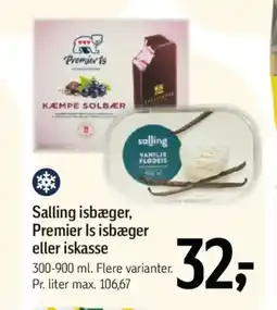 Føtex Salling isbæger, Premier Is isbæger eller iskasse tilbud