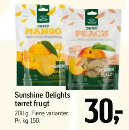Føtex Sunshine Delights tørret frugt tilbud
