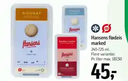 Føtex Hansens flødeis marked tilbud
