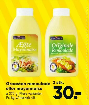 Bilka Graasten remoulade eller mayonnaise tilbud