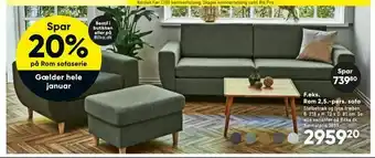 Rom 2,5.-pers. sofa