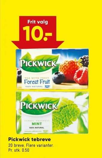 Bilka Pickwick tebreve tilbud