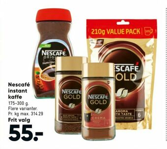 Bilka Nescafé instant kaffe tilbud