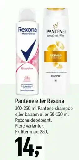 Føtex Pantene eller Rexona tilbud