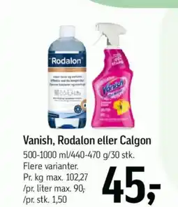 Føtex Vanish, Rodalon eller Calgon tilbud