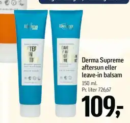 Føtex Derma Supreme aftersun eller leave-in balsam tilbud