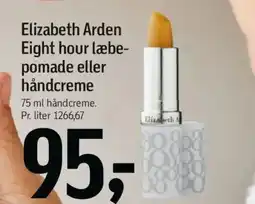 Føtex Elizabeth Arden Eight hour læbe- pomade eller håndcreme tilbud