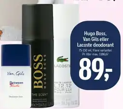 Føtex Hugo Boss, Van Gils eller Lacoste deodorant tilbud