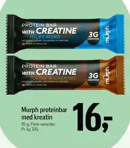Føtex Murph proteinbar med kreatin tilbud