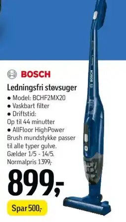 Føtex BOSCH Ledningsfri støvsuger tilbud