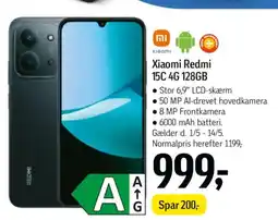 Føtex Xiaomi Redmi 15C 4G 128GB tilbud