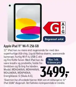 Føtex Apple ipad 11" wi-fi 256 gb tilbud