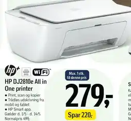 Føtex Hp dj2810e all in one printer tilbud