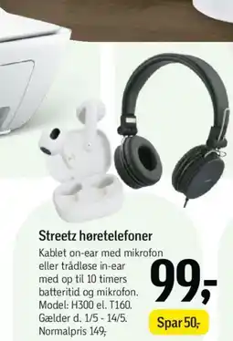 Føtex Streetz høretelefoner tilbud