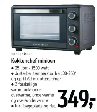 Føtex Køkkenchef miniovn tilbud