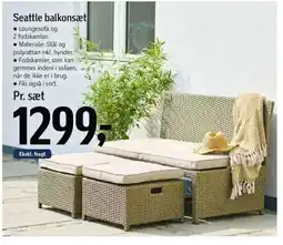 Føtex Seattle balkonsæt tilbud