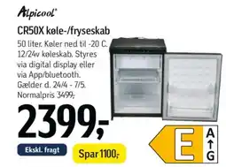 Føtex Alpicool CR50X køle-/fryseskab tilbud
