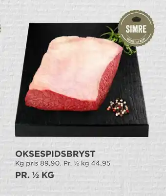 MENY OKSESPIDSBRYST tilbud