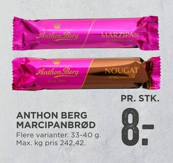 MENY Anthon berg marcipanbrød tilbud
